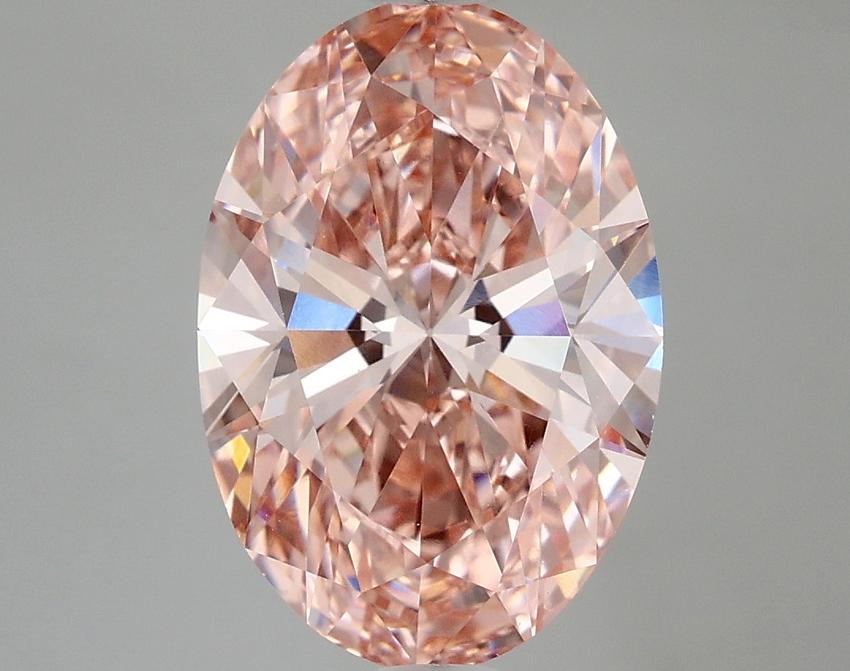 3.83 Ct. Fancy Pink Oval Lab Grown Diamond