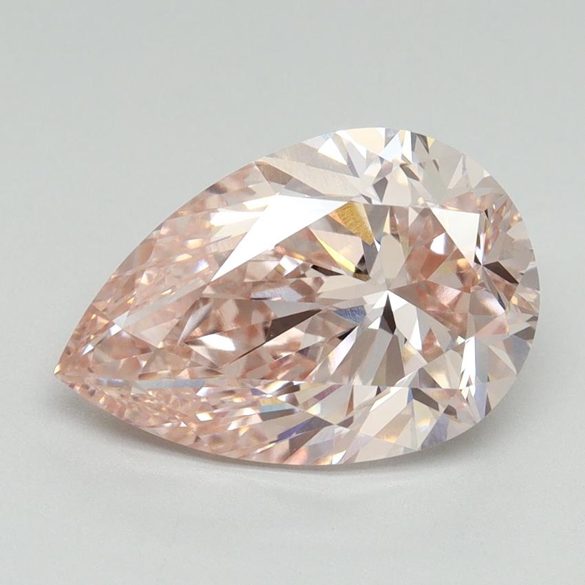 4.08 Ct. Fancy Intense Pink Pear Lab Grown Diamond