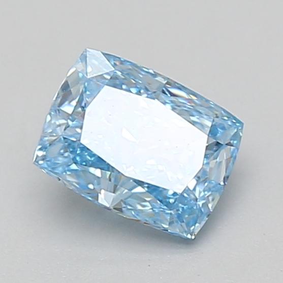 1.01 Ct. Fancy Vivid Blue Cushion Lab Grown Diamond
