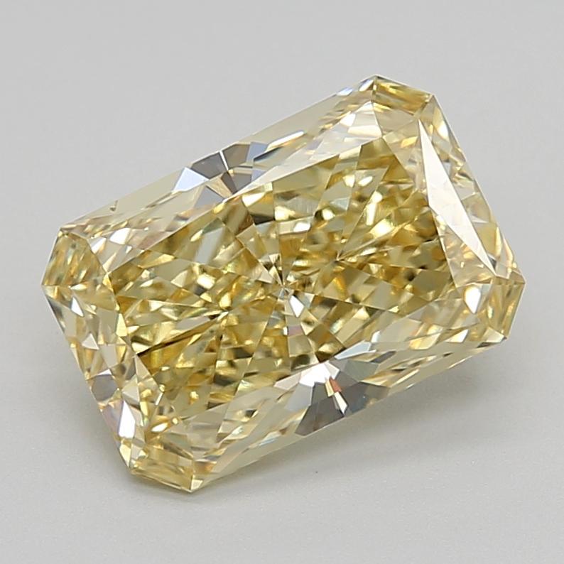 4.07 Ct. Fancy Intense  Yellow Radiant Lab Grown Diamond