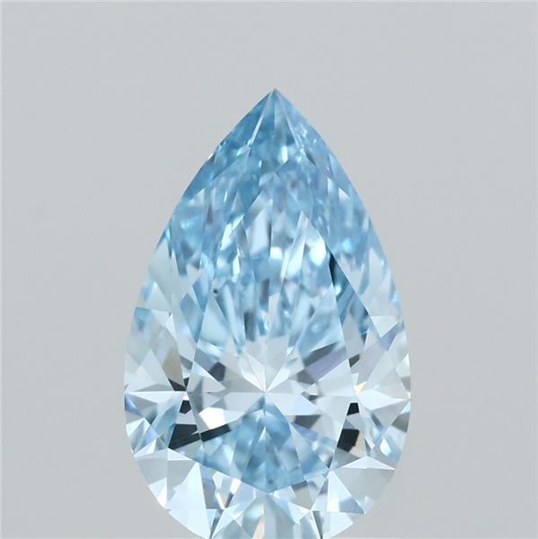 1.16 Ct. Fancy Vivid Blue Pear Lab Grown Diamond