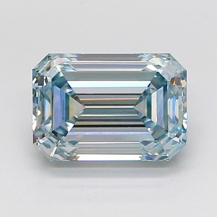 2.01 Ct. Fancy Bluish Green Emerald Lab Grown Diamond