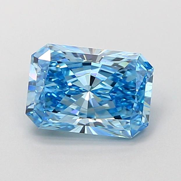 1.35 Ct. Fancy Vivid  Blue Radiant Lab Grown Diamond