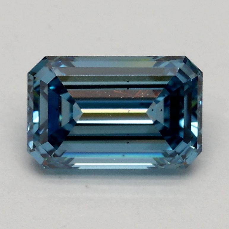 1.00 Ct. Fancy Vivid Blue Emerald Lab Grown Diamond