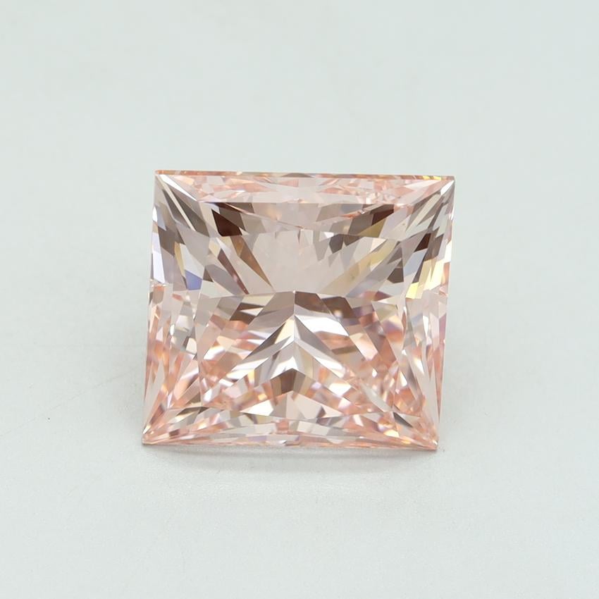 5.02 Ct. Fancy Vivid Pink Princess Lab Grown Diamond