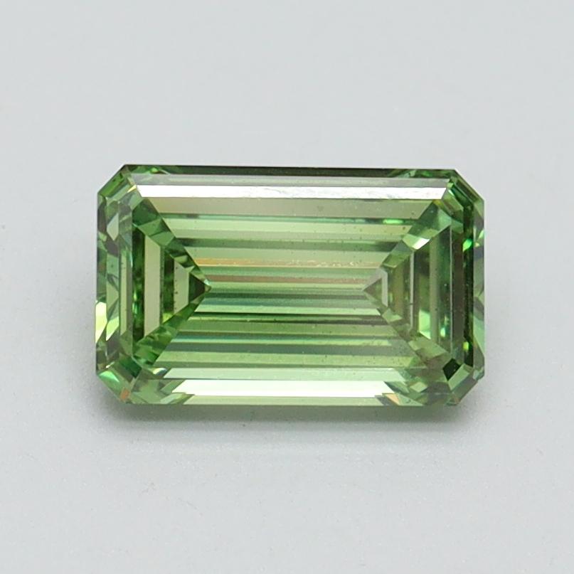 1.00 Ct. Fancy Vivid Green Emerald Lab Grown Diamond