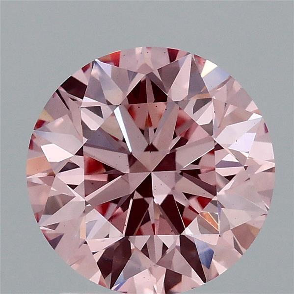 2.05 Ct. Fancy Vivid  Pink Round Lab Grown Diamond