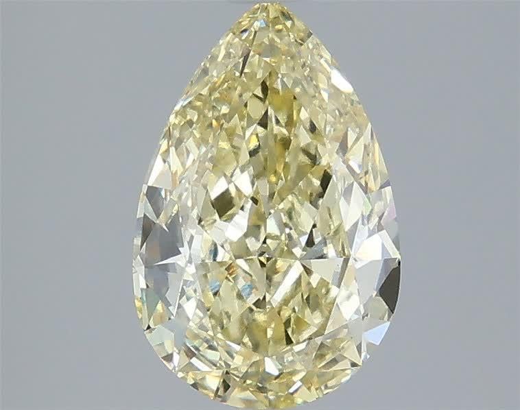 2.56 Ct. Fancy Yellow Pear Lab Grown Diamond