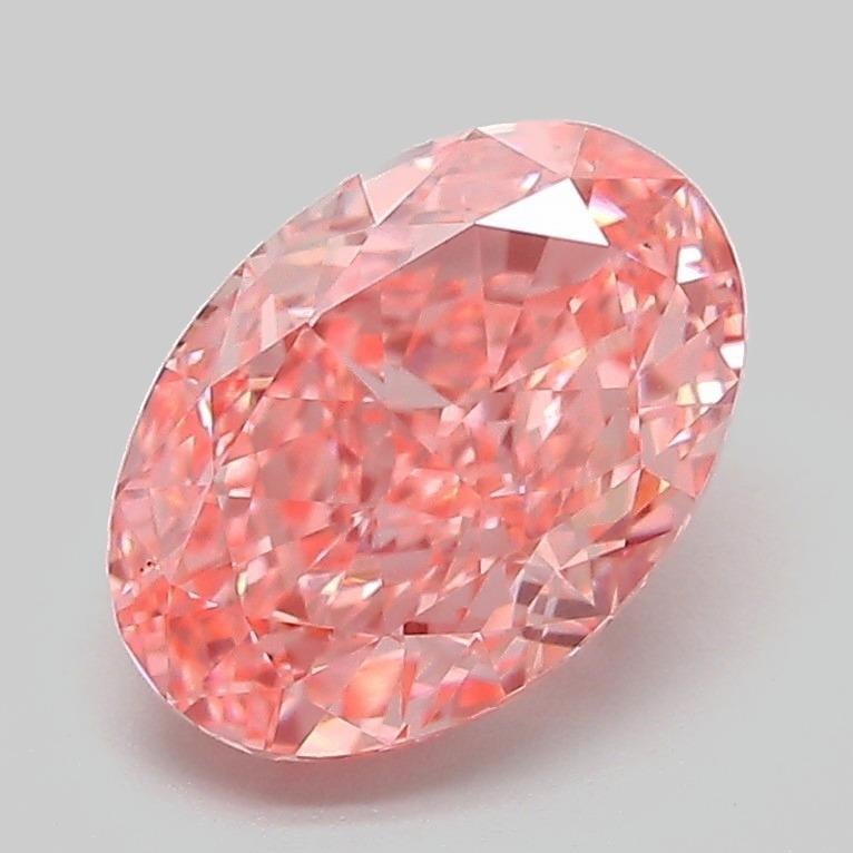 2.01 Ct. Fancy Vivid Pink Oval Lab Grown Diamond