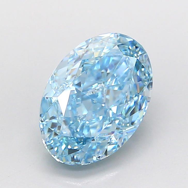 1.95 Ct. Fancy Vivid Blue Oval Lab Grown Diamond