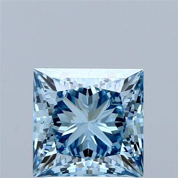 2.01 Ct. Fancy Vivid Blue Princess Lab Grown Diamond