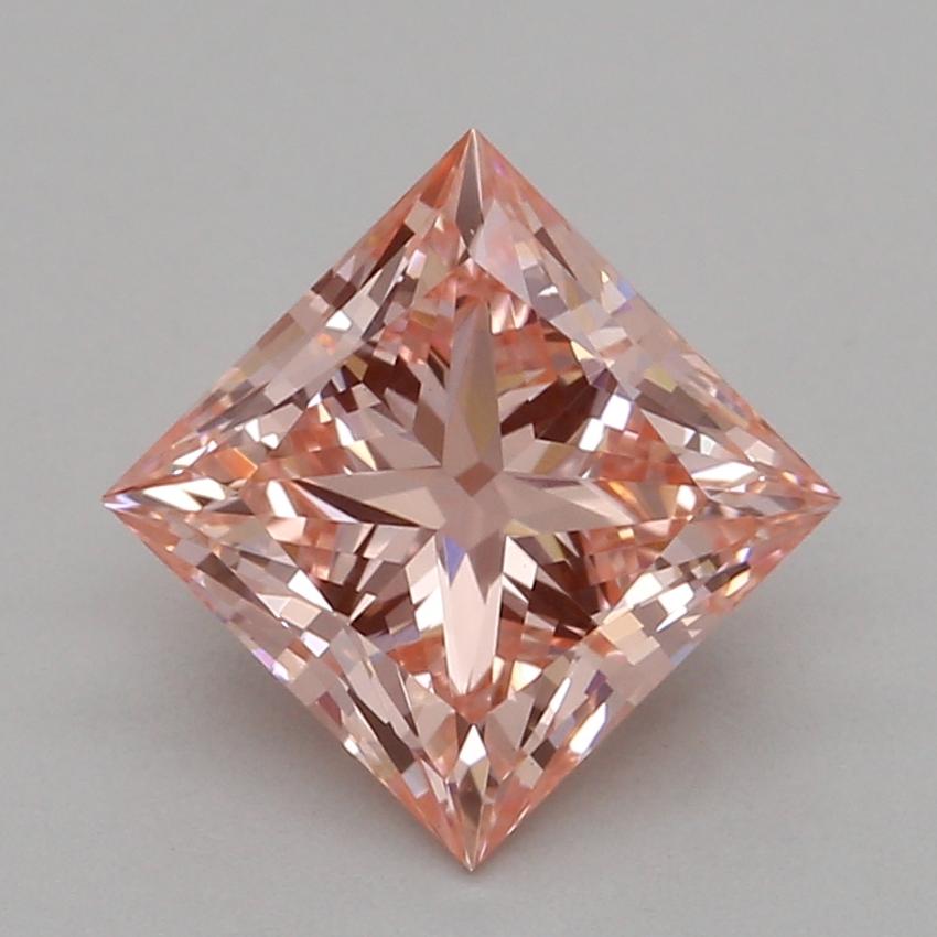 1.07 Ct. Fancy Vivid Pink Princess Lab Grown Diamond