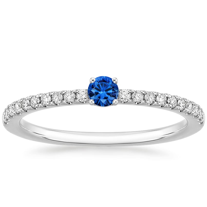 Rose gold diamond engagement ring with surprise diamond details