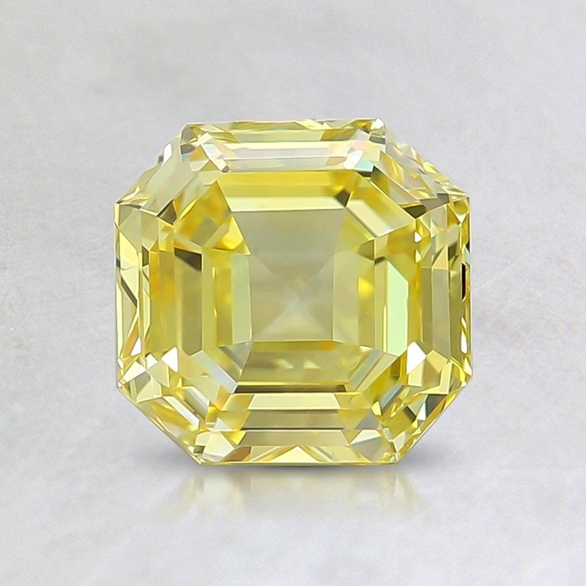 1.20 Ct. Fancy Vivid Yellow Asscher Lab Grown Diamond