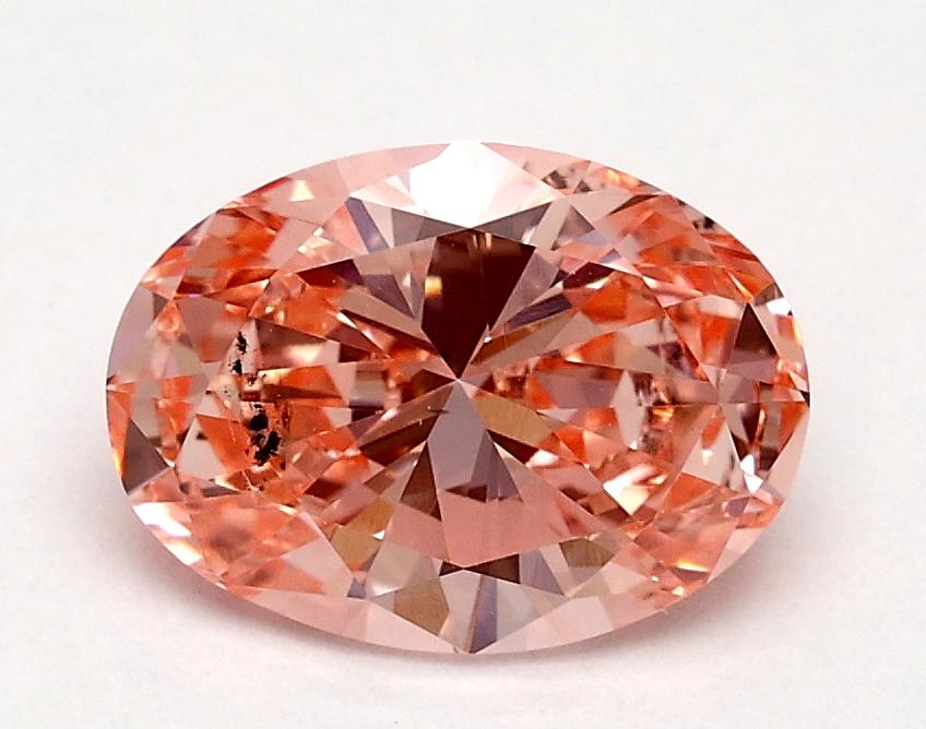 1.00 Ct. Fancy Vivid Pink Oval Lab Grown Diamond