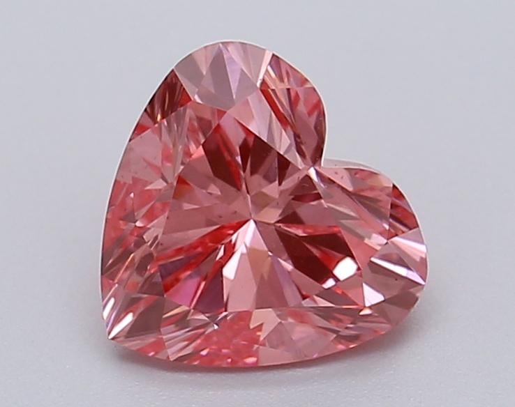 1.04 Ct. Fancy Vivid Pink Heart Lab Grown Diamond