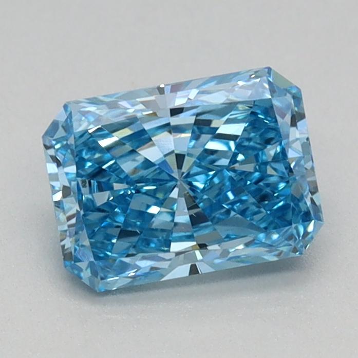 0.65 Ct. Fancy Vivid Blue Radiant Lab Grown Diamond