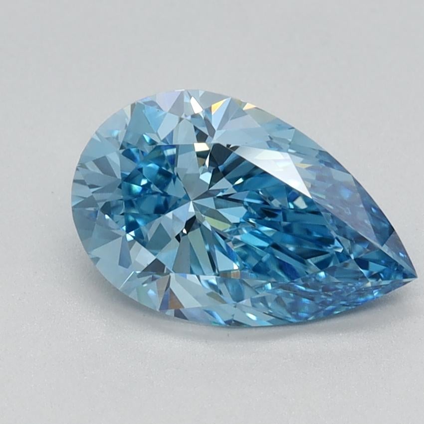 1.15 Ct. Fancy Vivid Blue Pear Lab Grown Diamond
