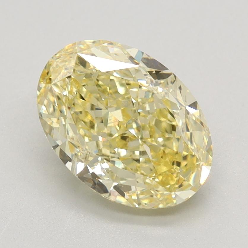 1.62 Ct. Fancy Intense Yellow Oval Lab Grown Diamond
