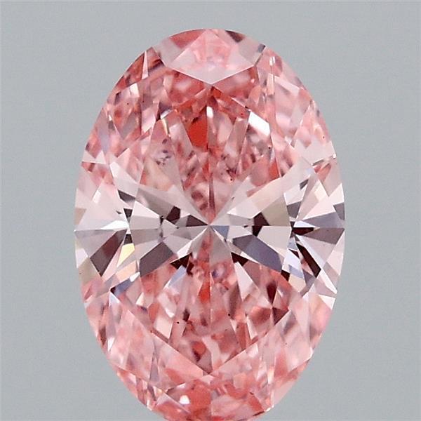 1.08 Ct. Fancy Vivid Pink Oval Lab Grown Diamond
