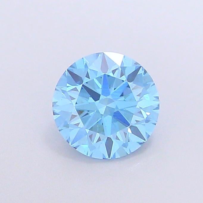 1.10 Ct. Fancy Vivid Blue Round Lab Grown Diamond