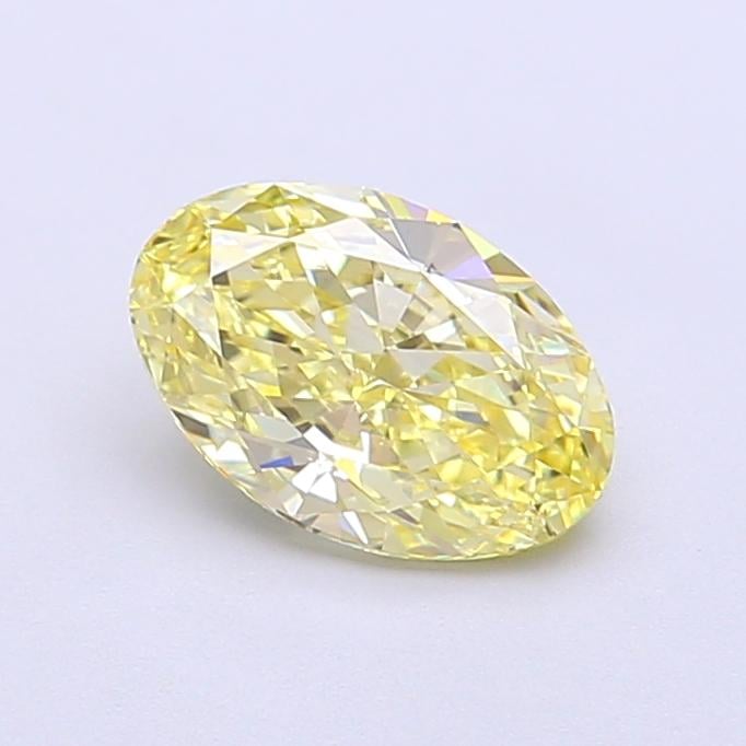 1.00 Ct. Fancy Intense Yellow Oval Lab Grown Diamond