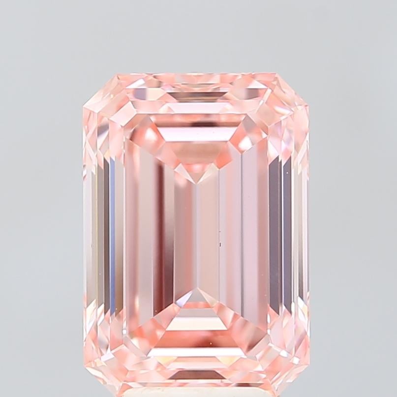 5.02 Ct. Fancy Vivid Pink Emerald Lab Grown Diamond