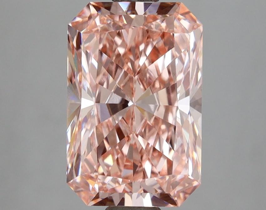 3.09 Ct. Fancy Vivid Pink Radiant Lab Grown Diamond