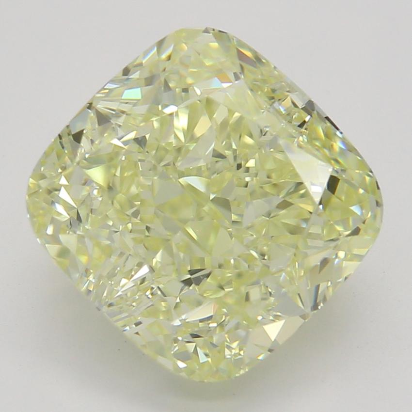 3.05 Ct. Fancy Light Yellow Cushion Diamond