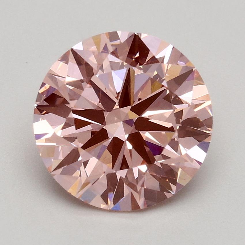1.70 Ct. Fancy Intense Pink Round Lab Grown Diamond