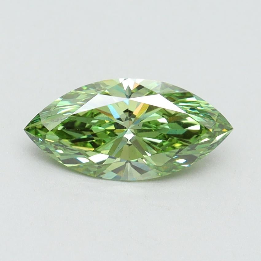 1.02 Ct. Fancy Vivid Green Marquise Lab Grown Diamond