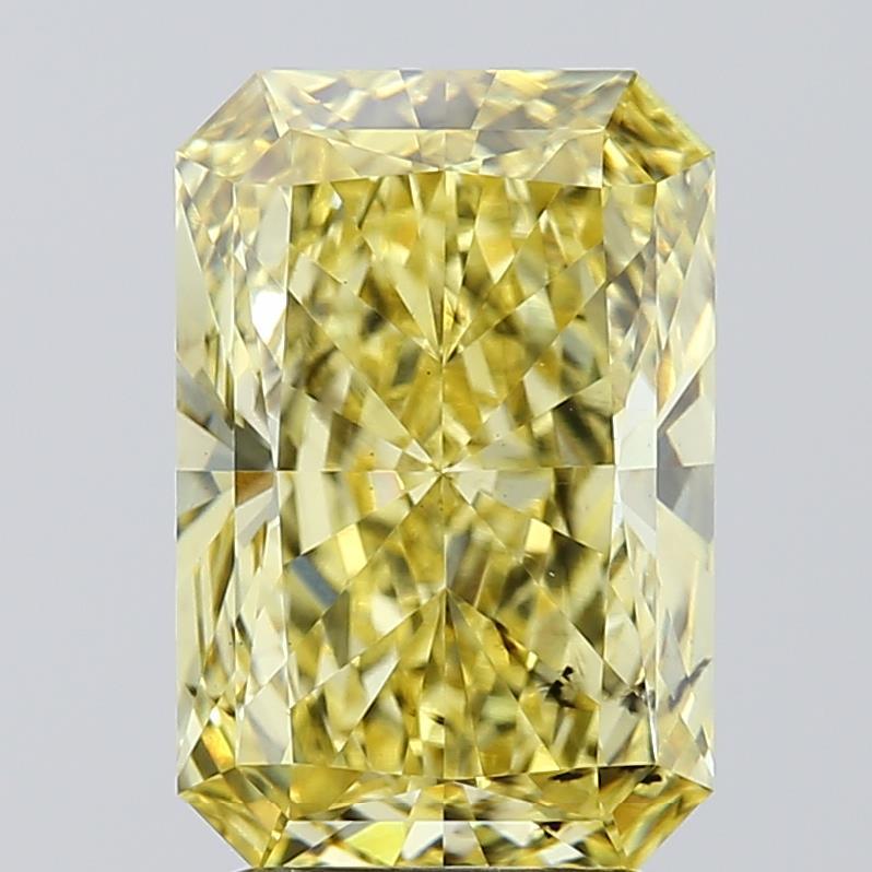 3.05 Ct. Fancy Intense  Yellow Radiant Lab Grown Diamond