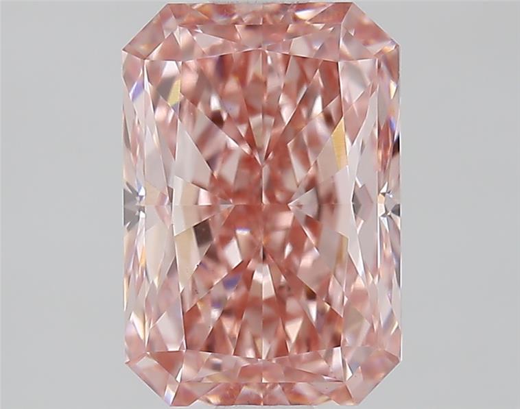 2.10 Ct. Fancy Vivid  Pink Radiant Lab Grown Diamond