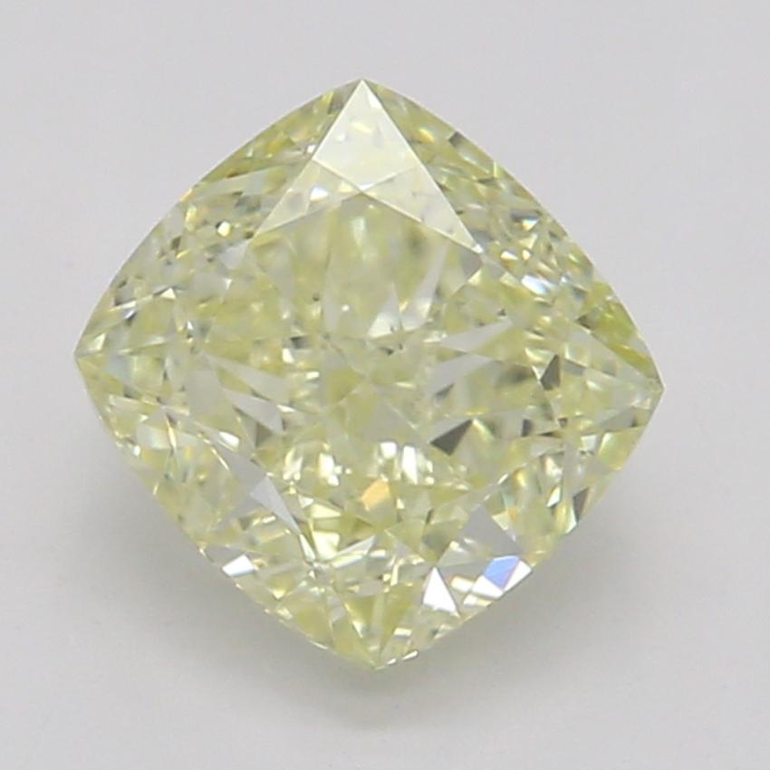 0.71 Ct. Fancy Light Yellow Cushion Diamond