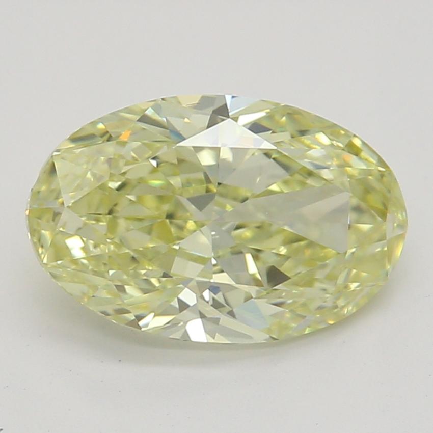 1.00 Ct. Fancy Light Yellow Oval Diamond