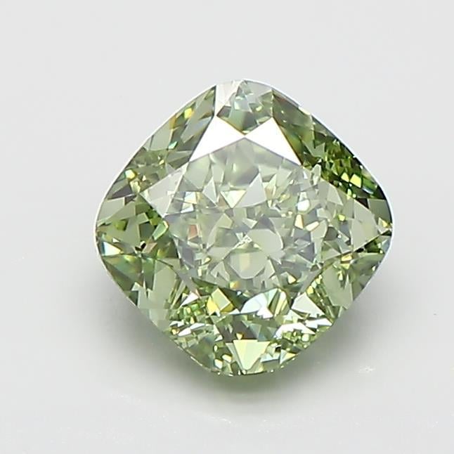 1.50 Ct. Fancy Green Cushion Lab Grown Diamond