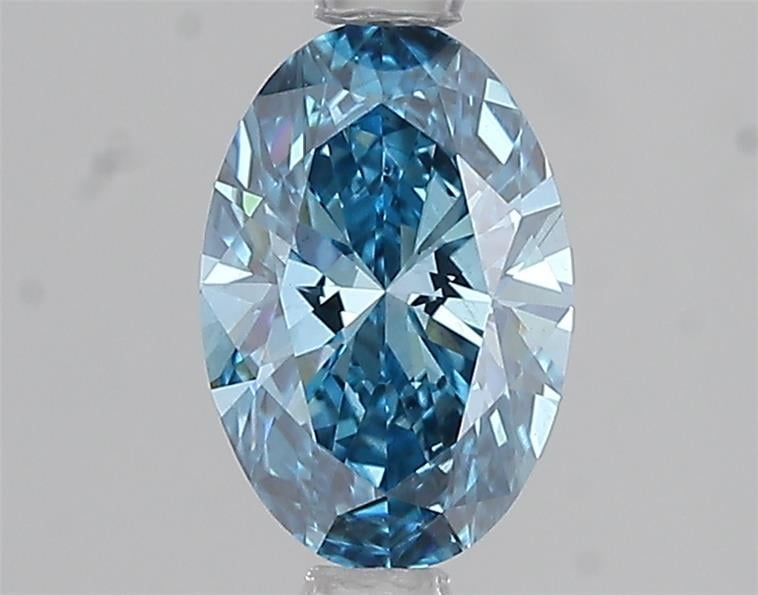 1.08 Ct. Fancy Vivid Blue Oval Lab Grown Diamond