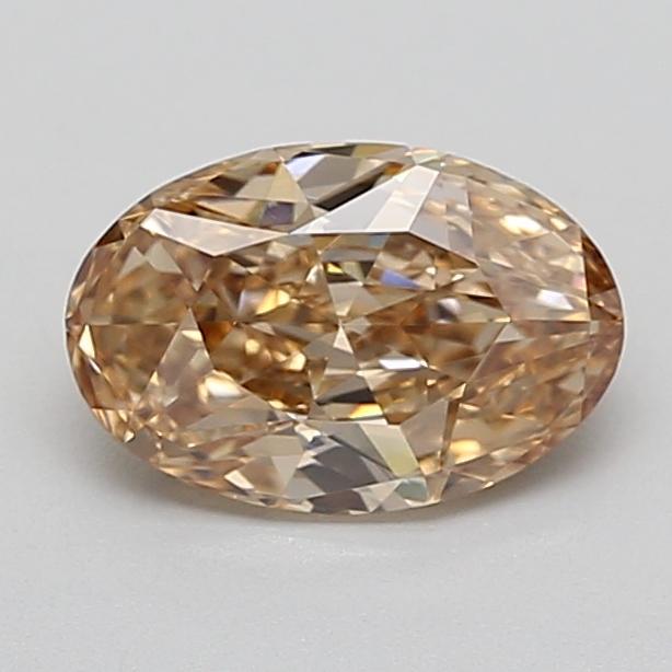 1.04 Ct. Light  Brown Oval Lab Grown Diamond