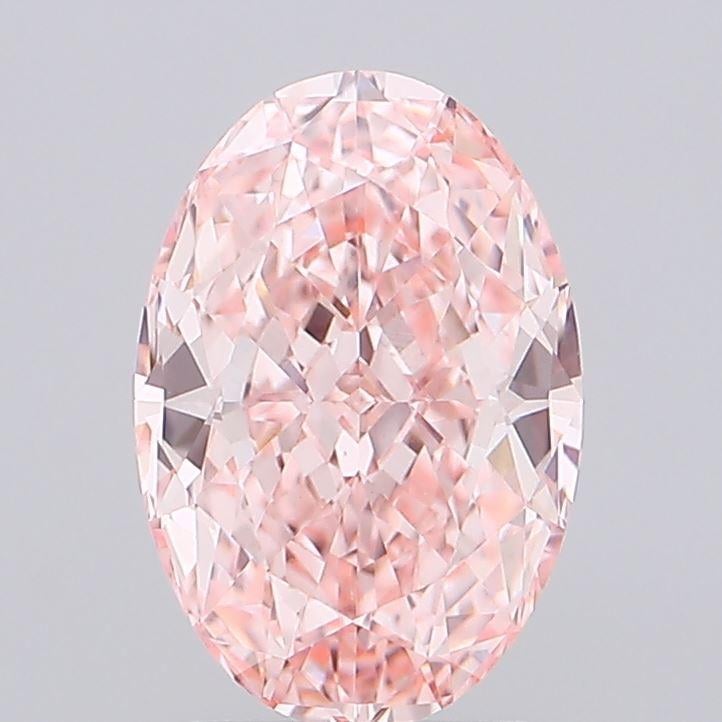 2.07 Ct. Fancy Vivid Pink Oval Lab Grown Diamond