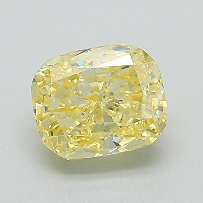 1.02 Ct. Fancy Yellow Cushion Lab Grown Diamond