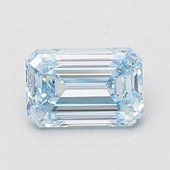 0.95 Ct. Fancy Intense Blue Emerald Lab Grown Diamond