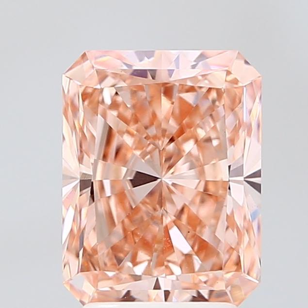 3.04 Ct. Fancy Intense Pink Radiant Lab Grown Diamond