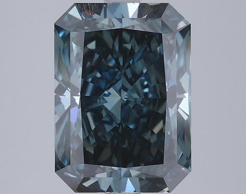 3.52 Ct. Fancy Deep Blue Radiant Lab Grown Diamond