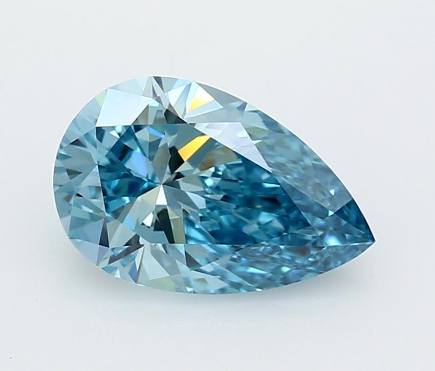 2.01 Ct. Fancy Vivid  Blue Pear Lab Grown Diamond