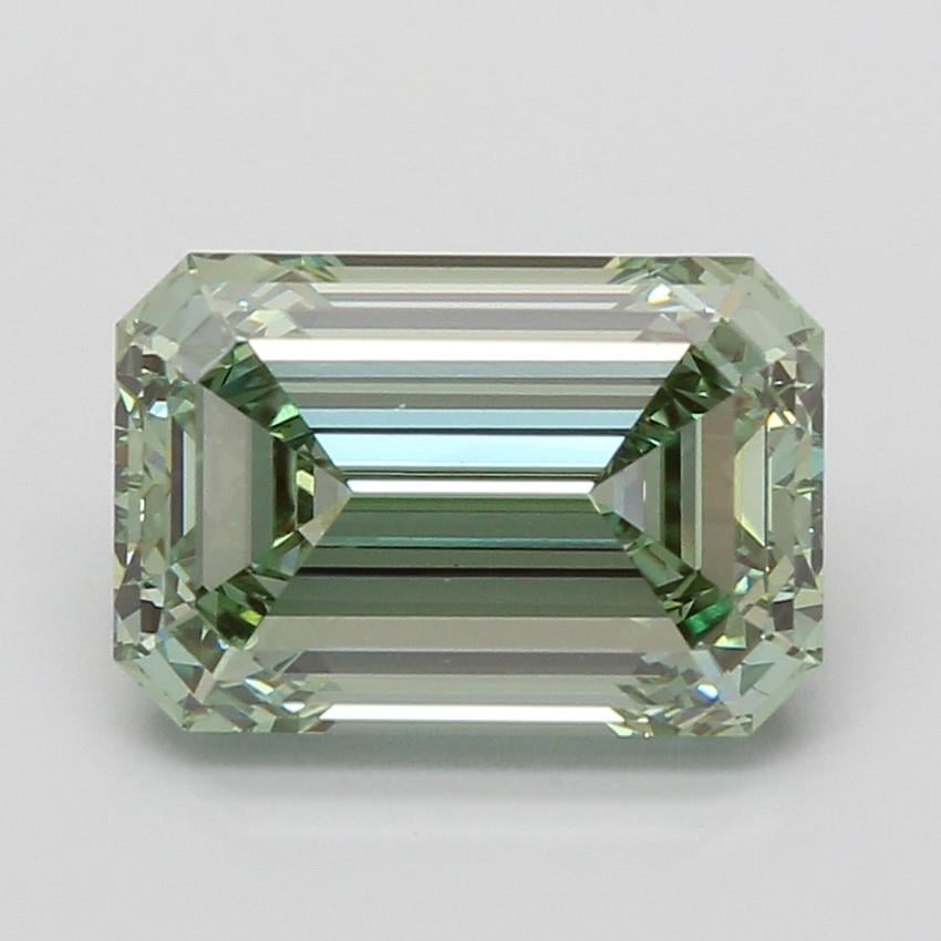 5.07 Ct. Fancy Vivid Green Emerald Lab Grown Diamond