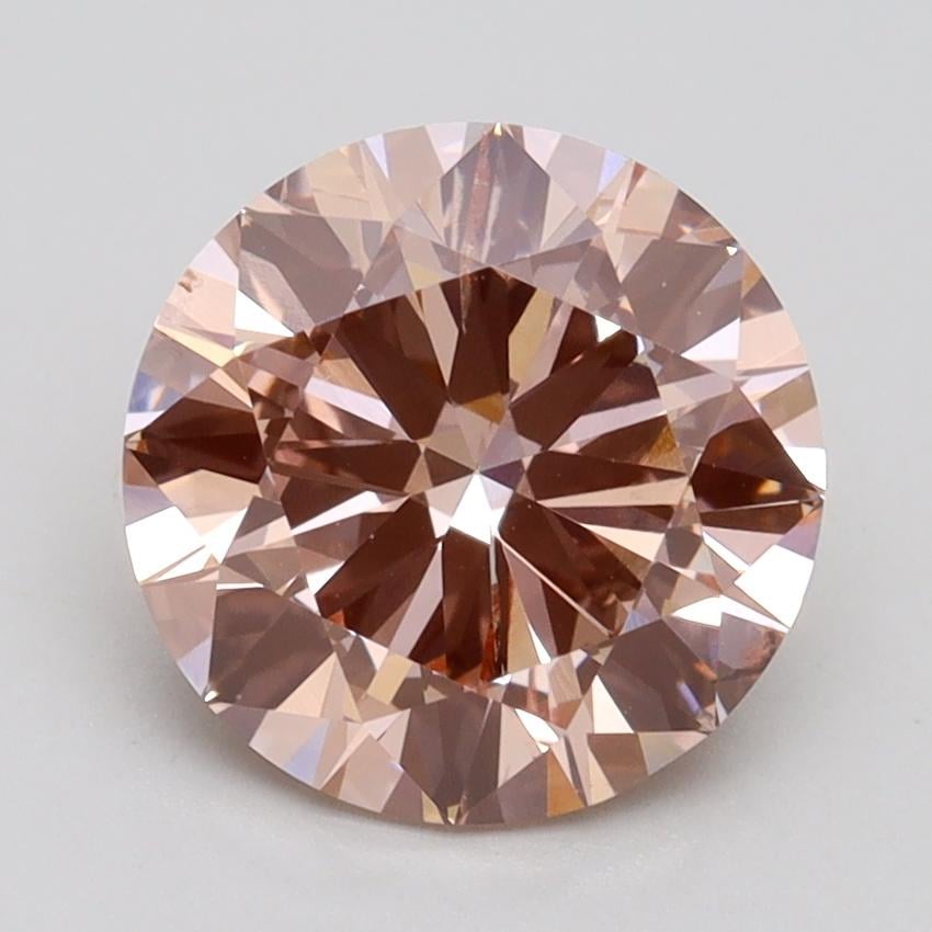 2.50 Ct. Fancy Intense Pink Round Lab Grown Diamond