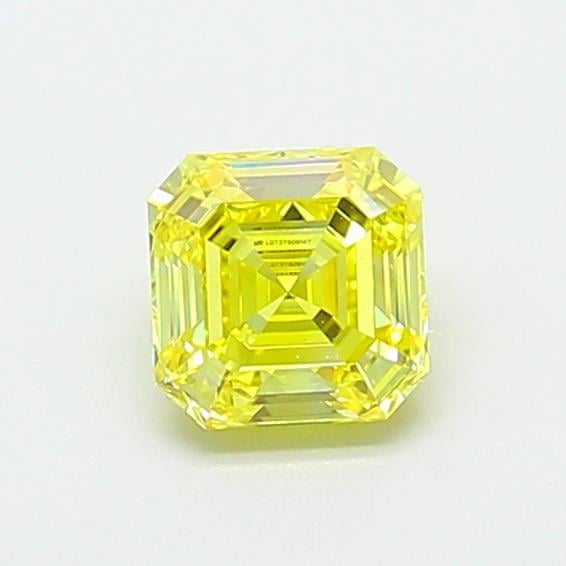 0.72 Ct. Fancy Intense Yellow Asscher Lab Grown Diamond