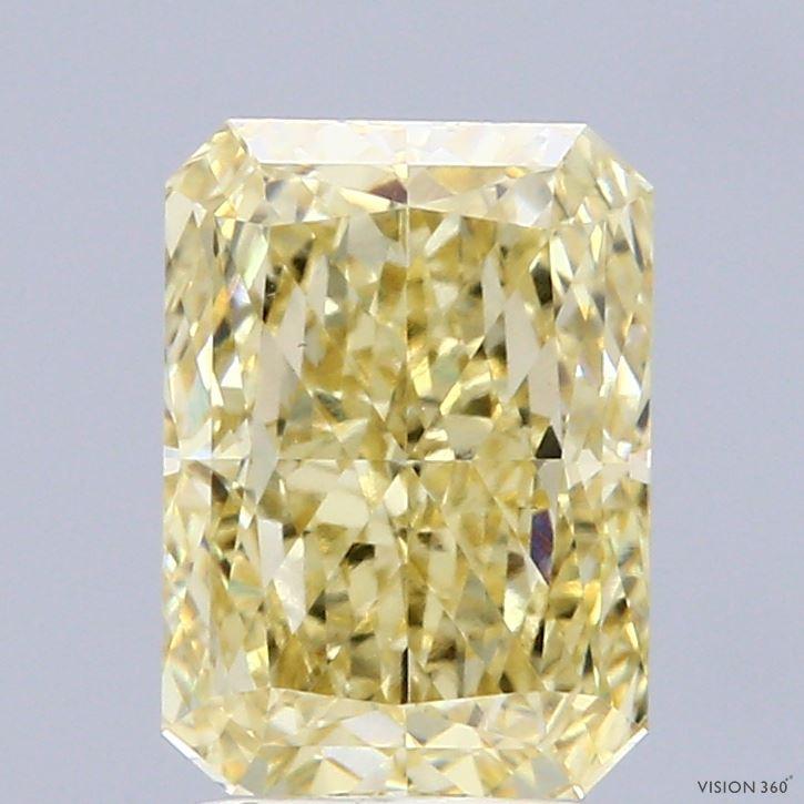 2.68 Ct. Fancy Yellow Radiant Lab Grown Diamond