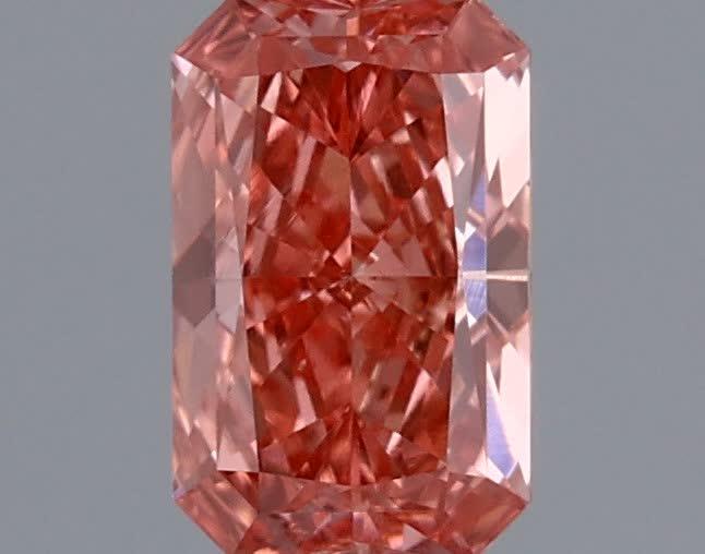 0.31 Ct. Fancy Vivid Pink Radiant Lab Grown Diamond