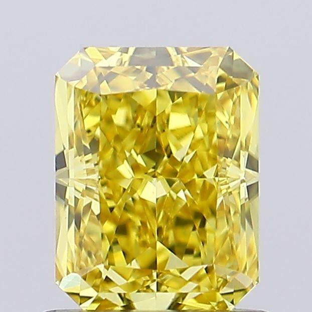 1.06 Ct. Fancy Vivid Yellow Radiant Lab Grown Diamond